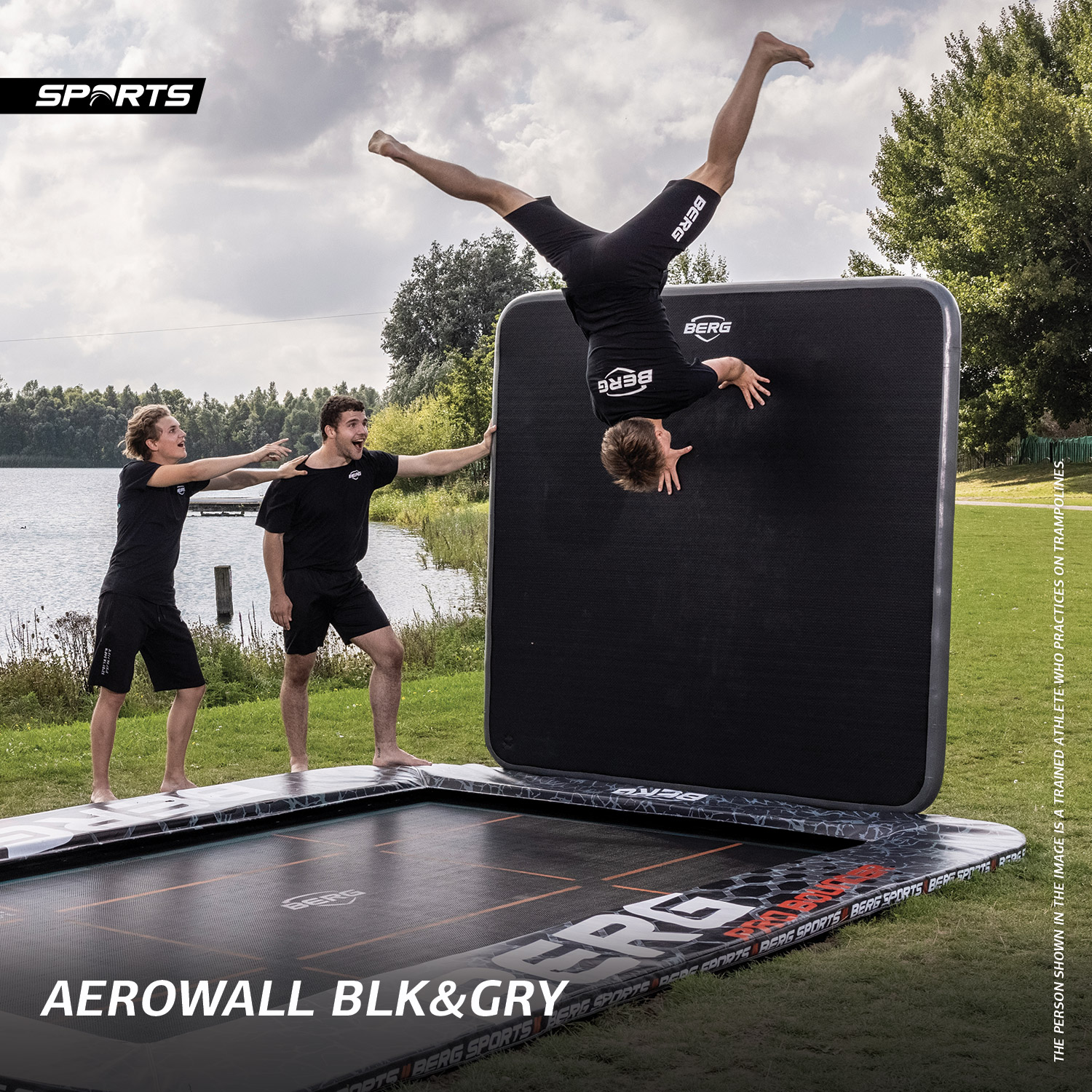 BERG AeroWall 2x2 sort/grå